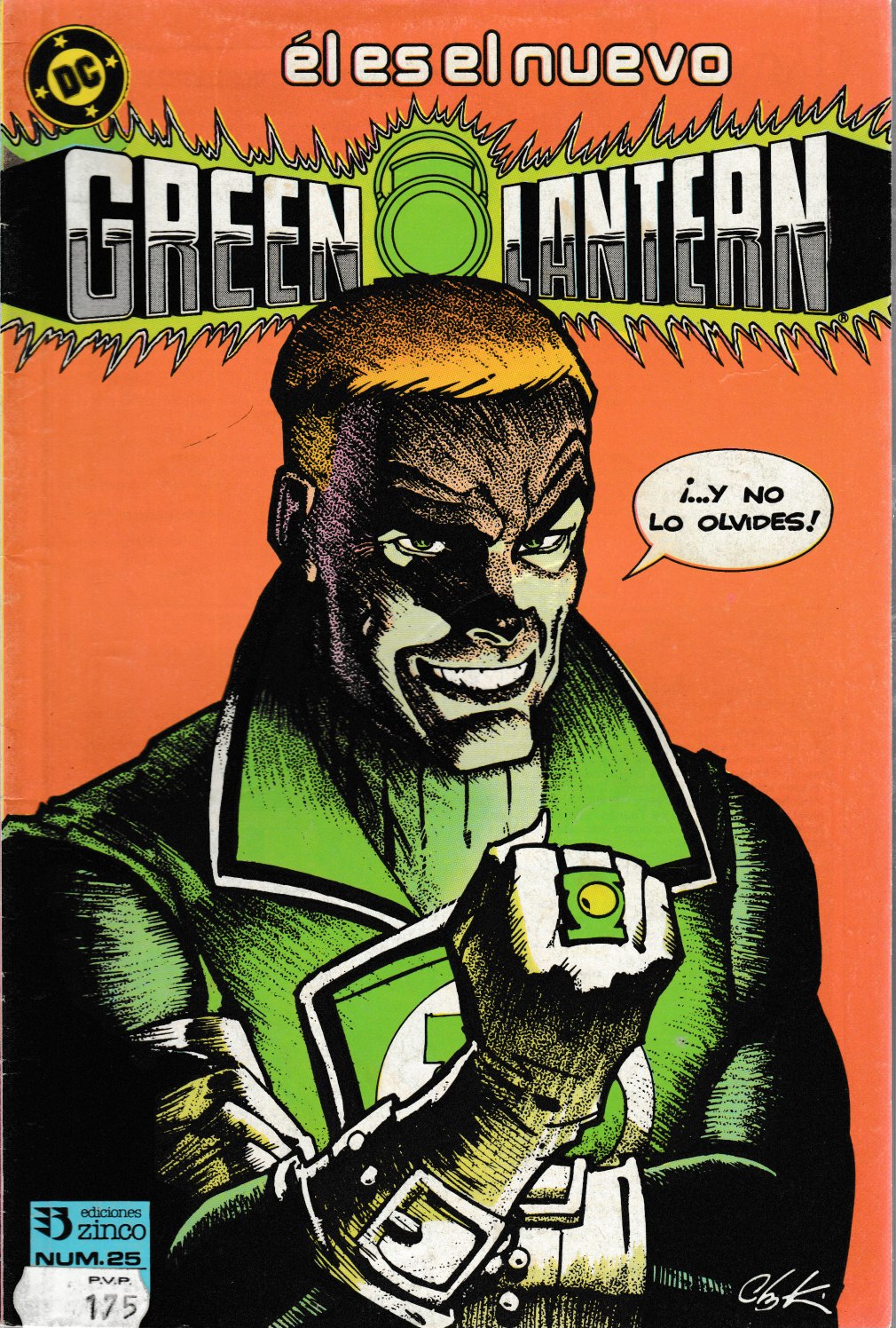 Green Lantern. Zinco 1986. Nº 25