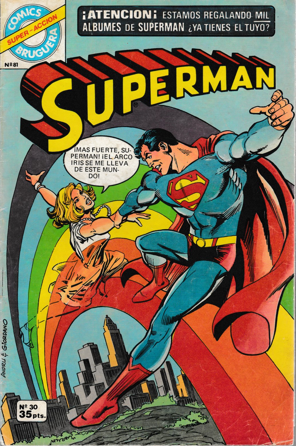 Superman. Bruguera 1979. Nº 30