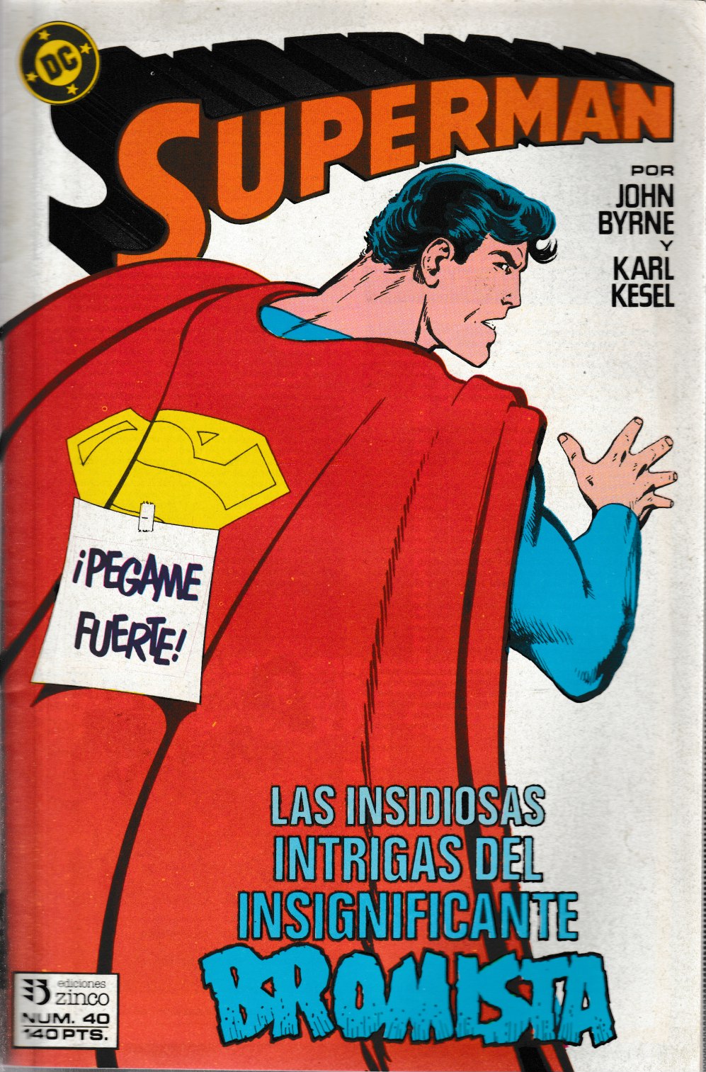 Superman. Zinco 1987. Nº 40