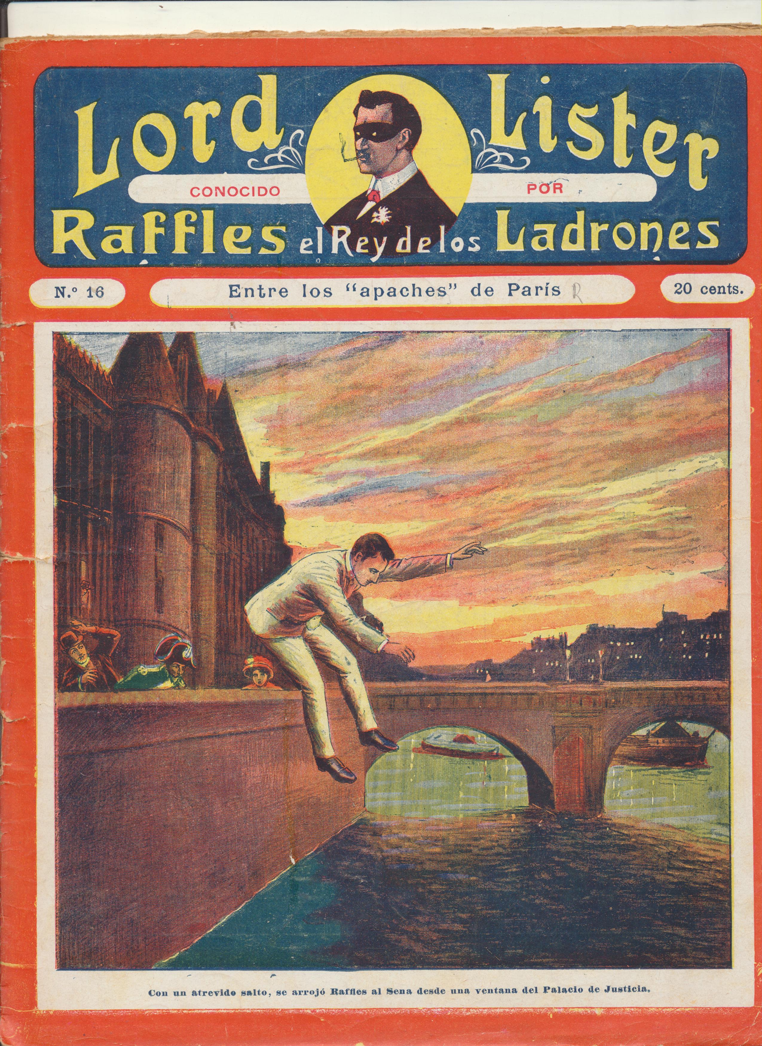 Lord Lister conocido por Raffles el Rey de los Ladrones nº 16. F. Granada y Cª Editores