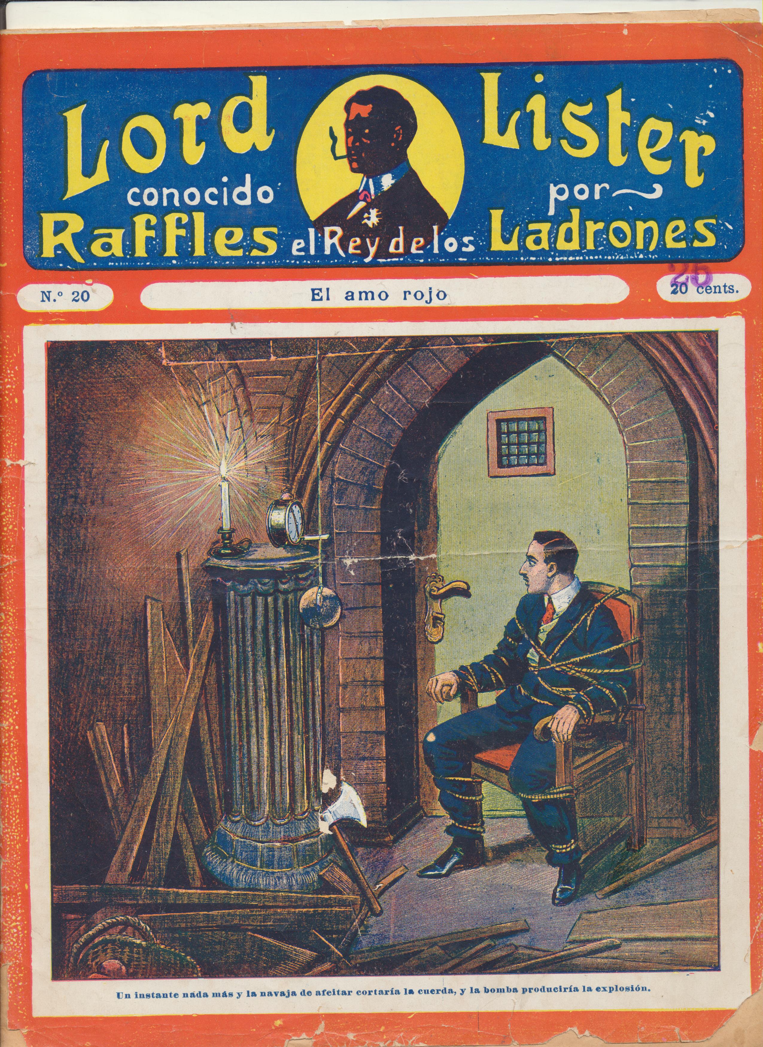 Lord Lister conocido por Raffles el Rey de los Ladrones nº 20. F. Granada y Cª Editores