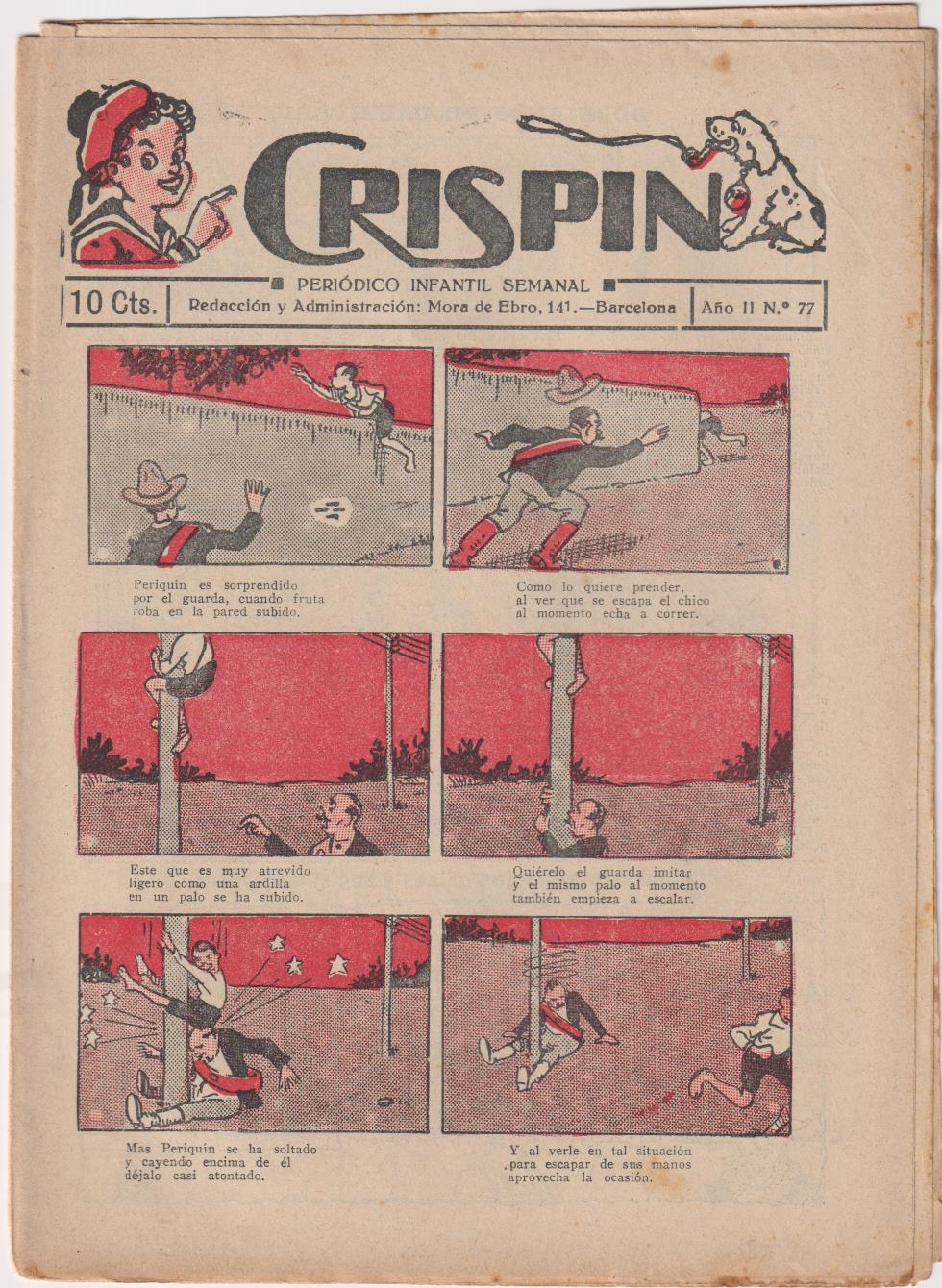 Crispín nº 77. El Gato Negro 1922. SIN ABRIR
