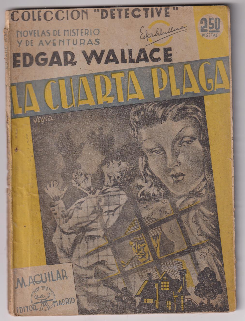 Lote de 4 Novelas de la Colección Detective Edgar Wallace