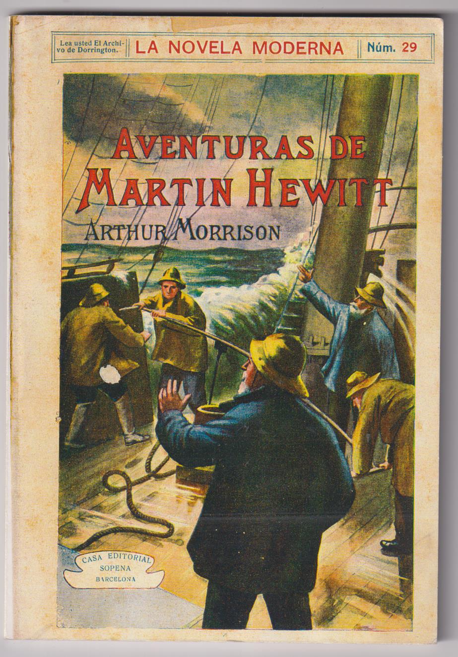 La Novela Moderna nº 29. Arthur Morrison. Aventuras de Martin Hewitt. Fotocopiado