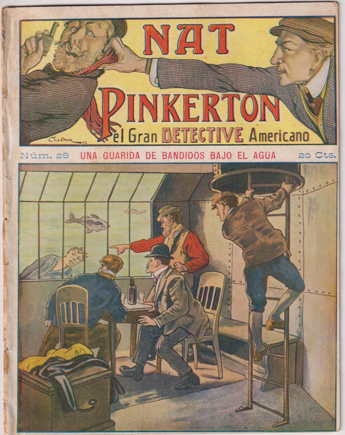 Nat Pinkerton nº 28. Una guarida de bandidos bajo el agua