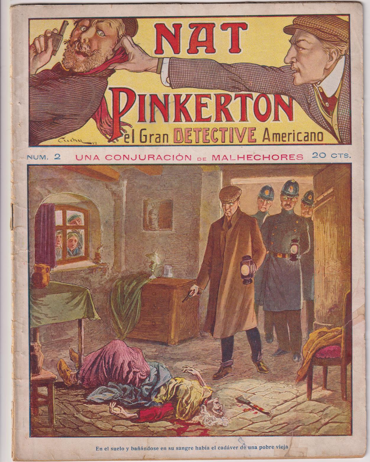 Nat Pinkerton. El Gran detective Americano nº 2. Seguí. (26x21) 31 p.p. con imágenes
