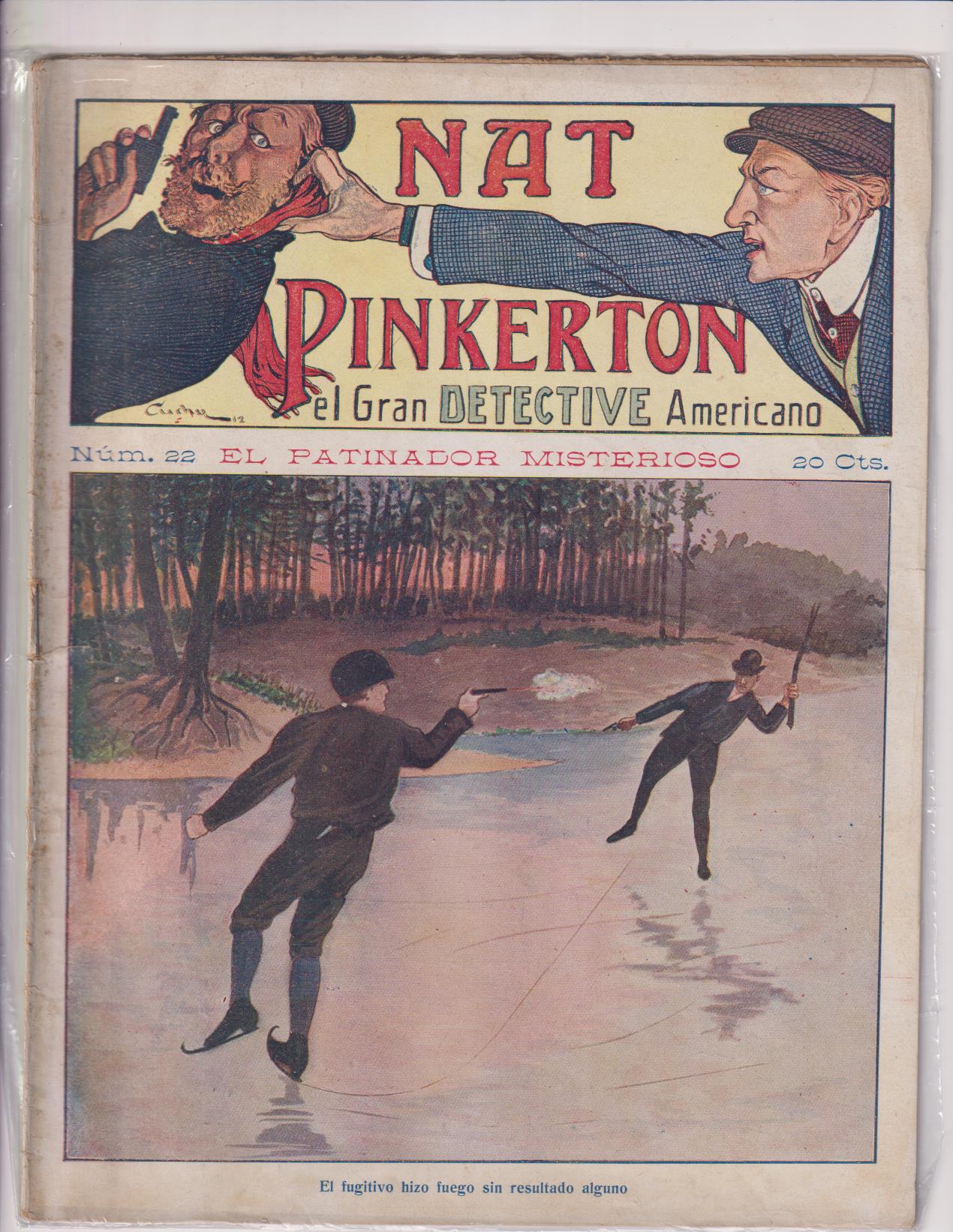 Nat Pinkerton. El Gran detective Americano nº 22. Seguí. (26x21) 31 p.p. con imágenes