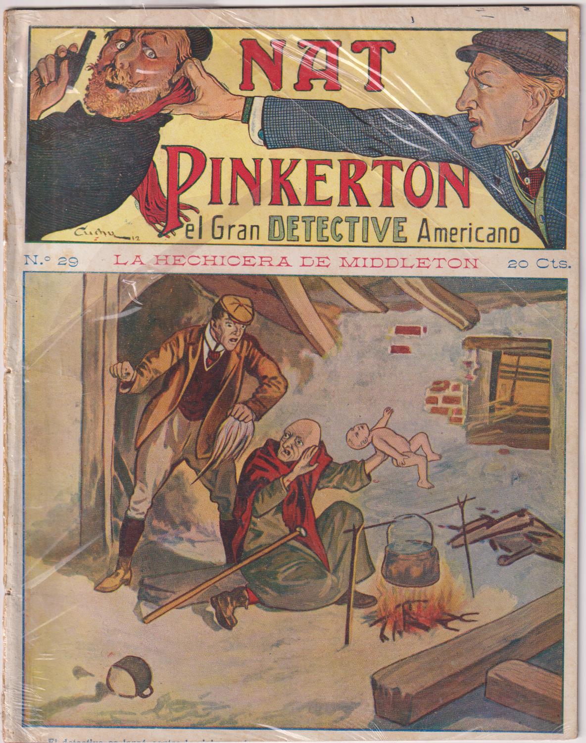 Nat Pinkerton. El Gran detective Americano nº 29. Seguí. (26x21) 31 p.p. con imágenes