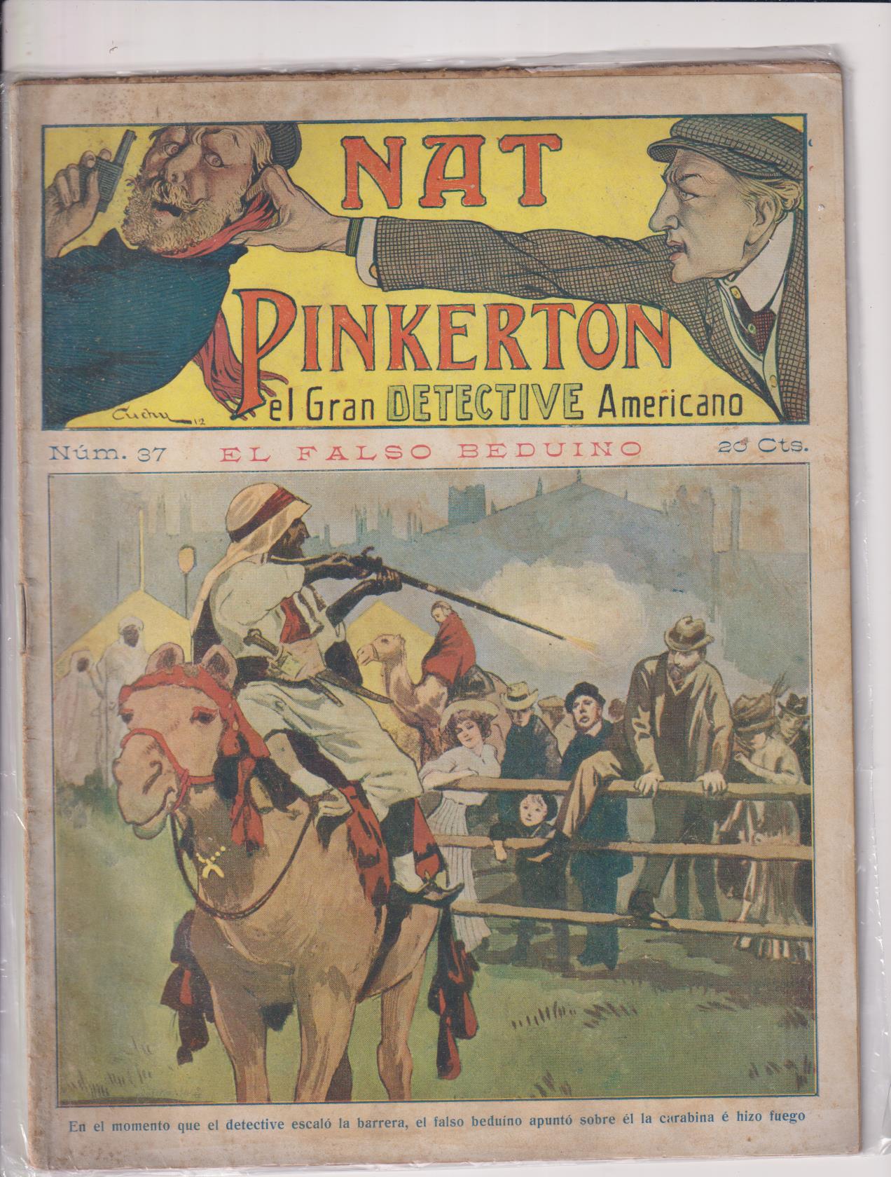 Nat Pinkerton. El Gran detective Americano nº 37. Seguí. (26x21) 31 p.p. con imágenes