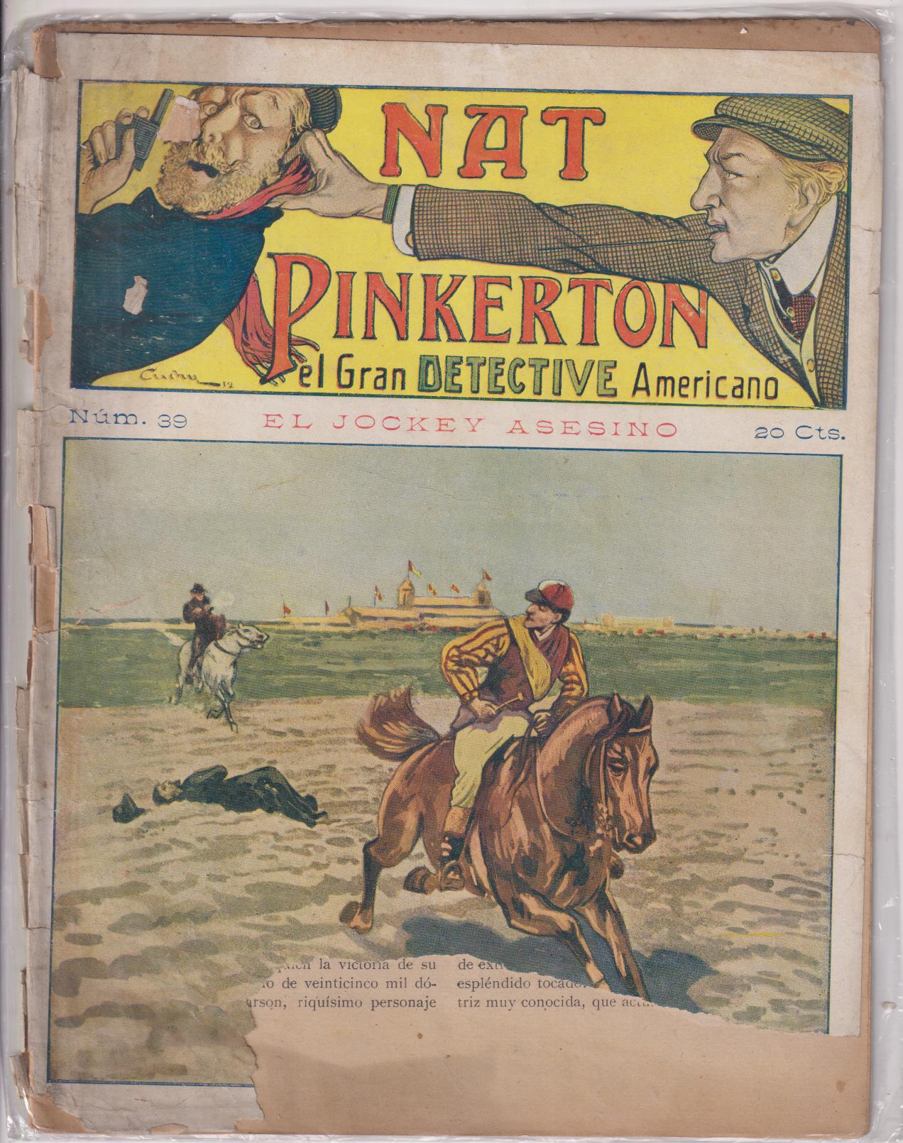 Nat Pinkerton. El Gran detective Americano nº 39. Seguí. (26x21) 31 p.p. con imágenes