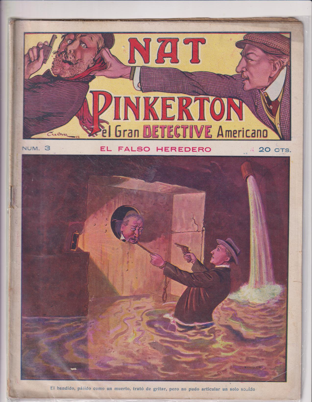 Nat Pinkerton. El Gran detective Americano nº 3. Seguí. (26x21) 31 p.p. con imágenes