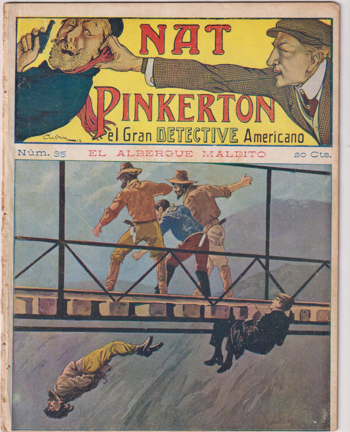 Nat Pinkerton. El Gran detective Americano nº 35. Seguí. (26x21) 31 p.p. con imágenes