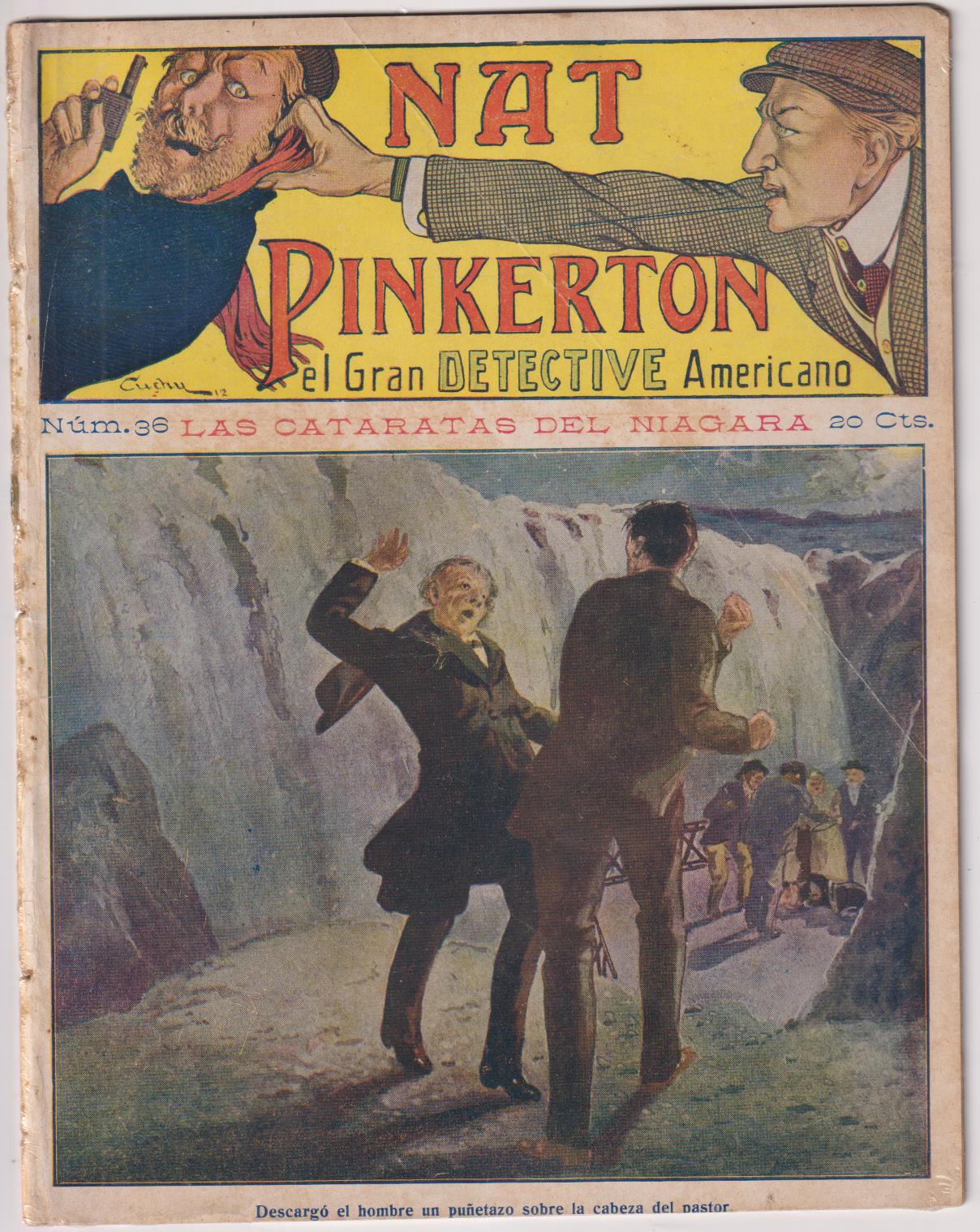 Nat Pinkerton. El Gran detective Americano nº 36. Seguí. (26x21) 31 p.p. con imágenes
