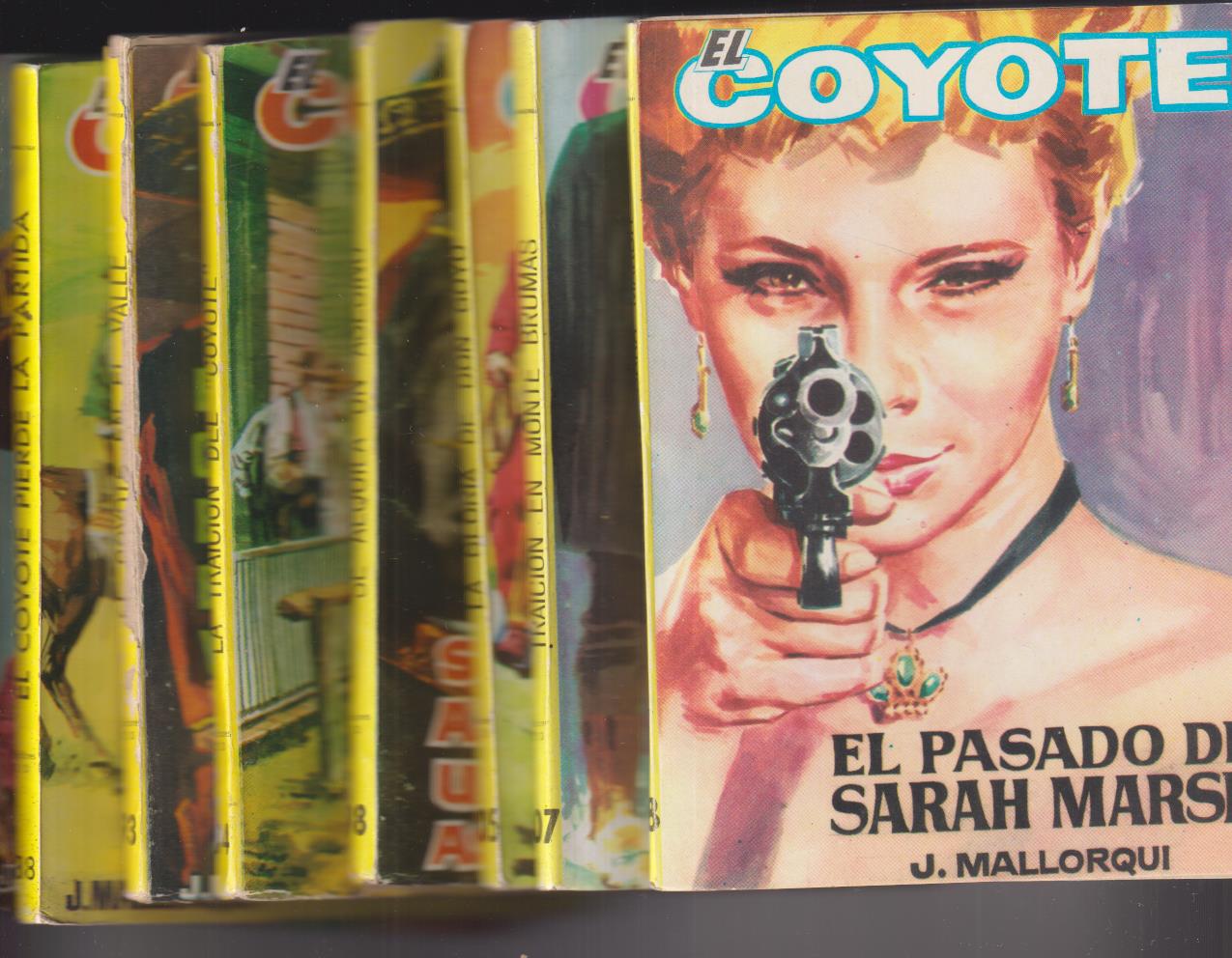 El Coyote. J. Mallorquí. Ediciones Cid. Lote de 8 ejemplares: 76, 88, 93, 94, 98, 105, 107, 108