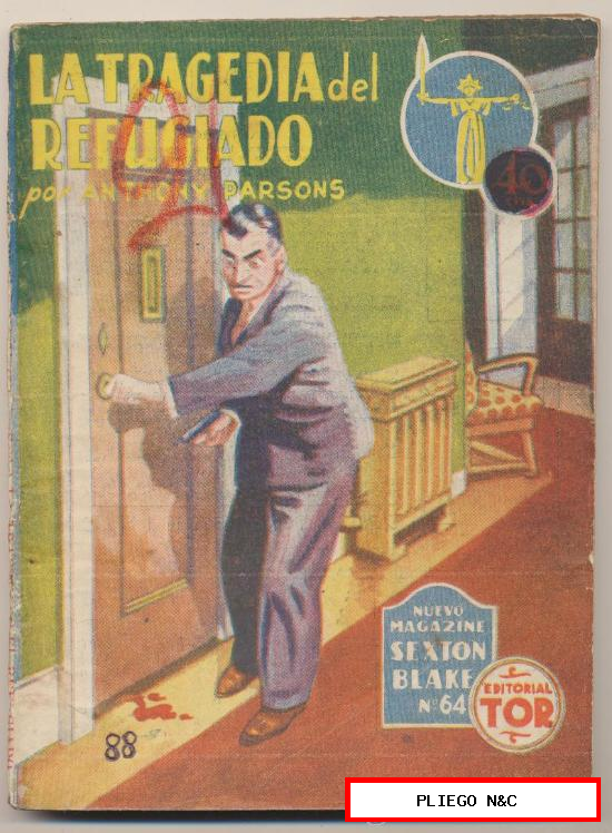 Nuevo Magazine Sexton Blake nº 64. La tragedia del refugiado por A. Parsons. Tor. 1947