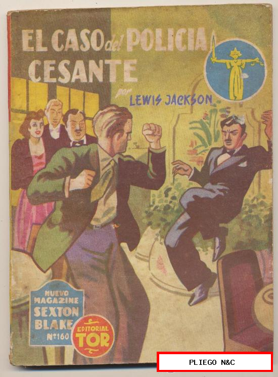 Nuevo Magazine Sexton Blake nº 160. El caso del policía cesante por Lewis Jackson. Tor. 1951