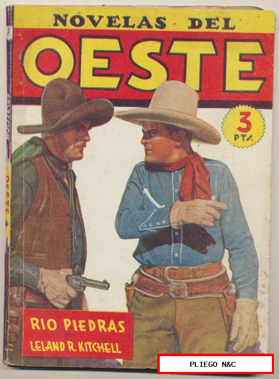 Novelas del Oeste nº 7. Río Piedras por Leland R. Kitchell. Cliper