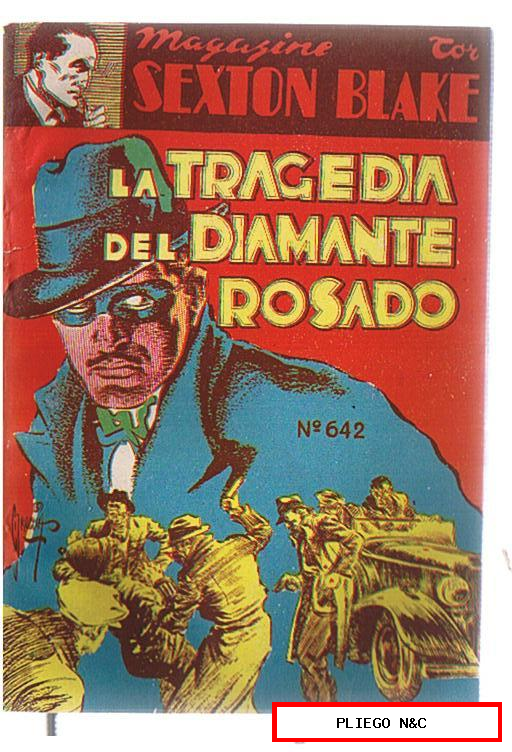 Magazine Sexton Blake nº 642. La tragedia del Diamante Rosado. Tor 1942