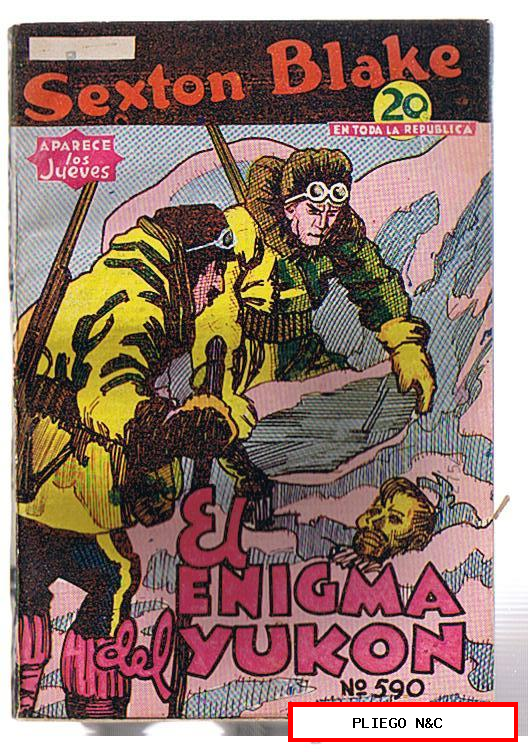 Magazine Sexton Blake nº 590. El enigma del Yukón. Tor 1941