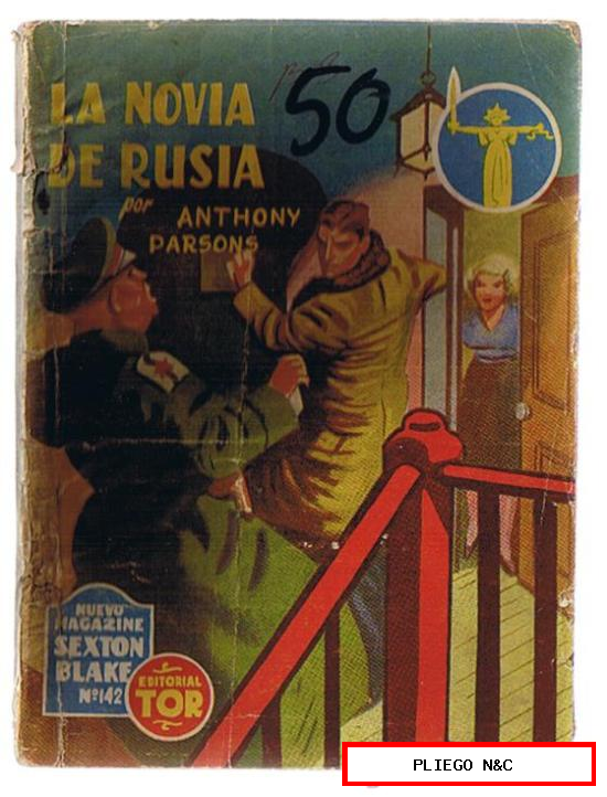 Nuevo Magazine Sexton Blake nº 142. La novia de Rusia por A. Parsons. Tor. 1950