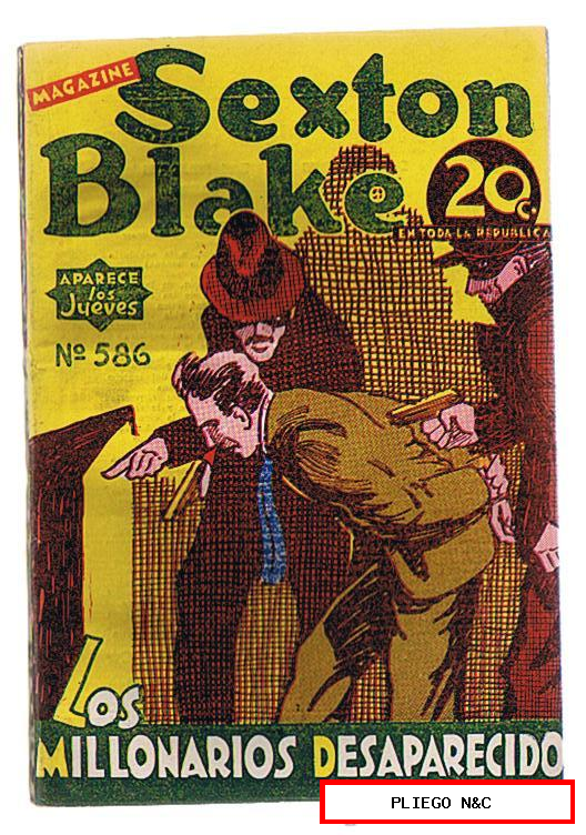 Magazine Sexton Blake nº 586. Los millonarios desaparecidos. Tor 1941