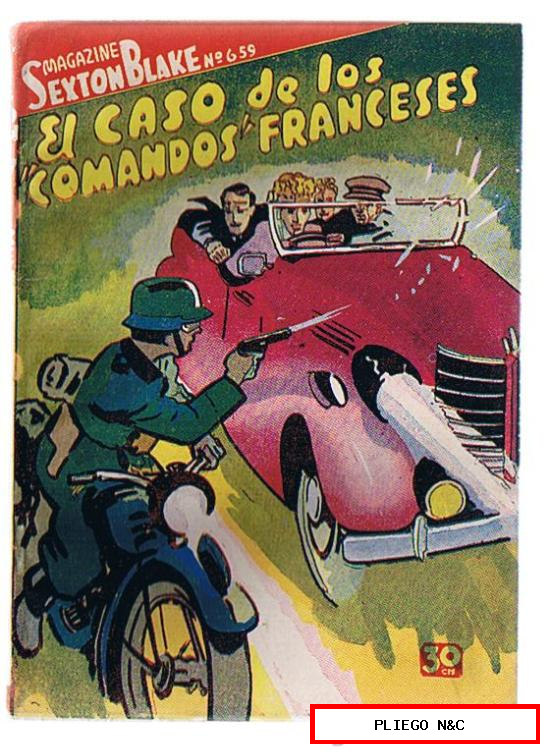 Magazine Sexton Blake nº 659. El caso de los comandos franceses. Tor 1943