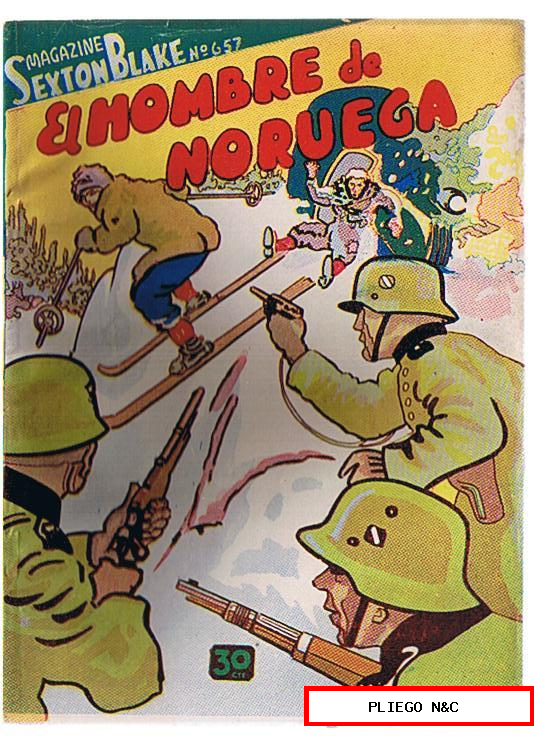 Magazine Sexton Blake nº 657. El hombre de Noruega. Tor 1943