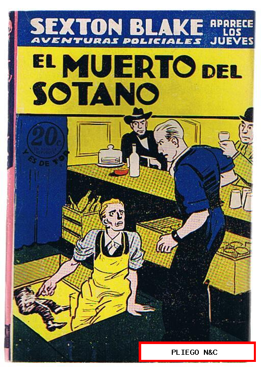 Magazine Sexton Blake nº 514. El muerto del sótano. Tor 1940