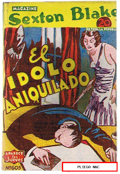 Magazine Sexton Blake nº 605. El ídolo aniquilado. Tor 1941