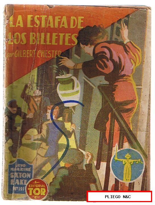 Nuevo Magazine Sexton Blake nº 121. La estafa de los billetes por Gilbert Chester. Tor. 1949
