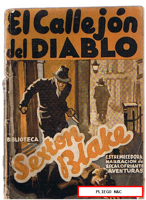 Biblioteca Sexton Blake nº 269. El callejón del diablo. Editorial Tor 1935