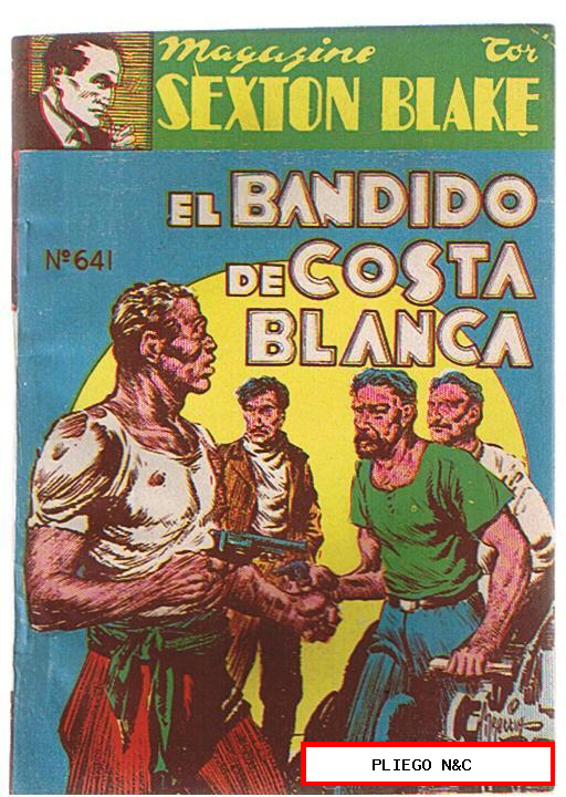 Magazine Sexton Blake nº 641. El Bandido de Costa Blanca. Editorial Tor 1942
