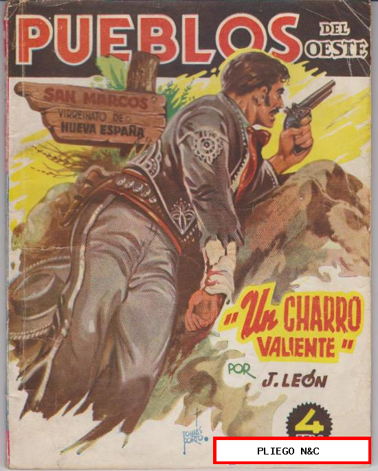 Pueblos del oeste nº 9. por J. León. Cliper 1949