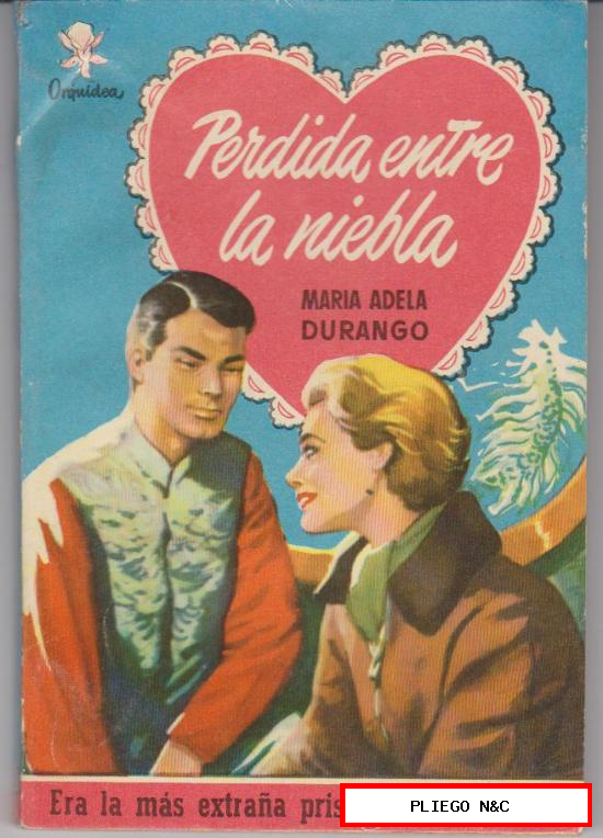 Orquídea nº 106. Perdida entre la niebla por M. Adela Durango. 1ª Edición Bruguera 1956