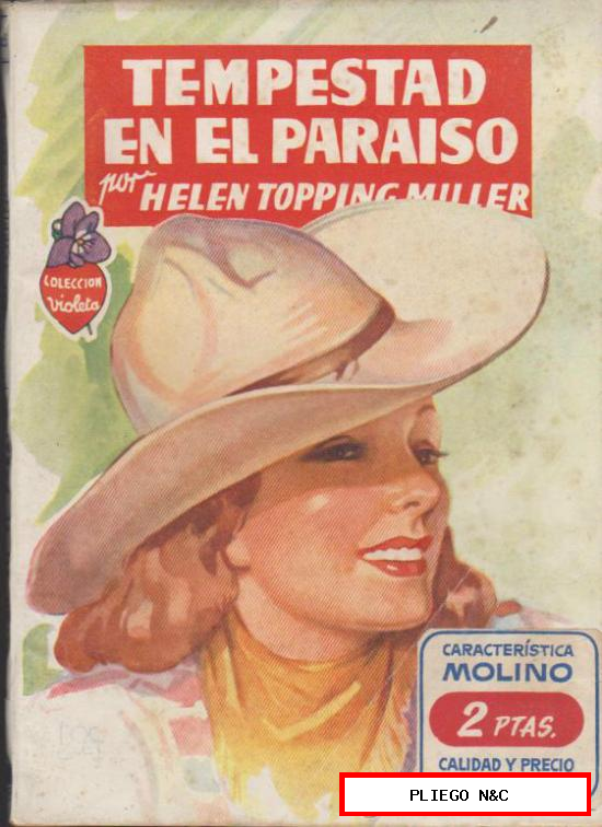 Violeta nº 65. Tempestad en el Paraíso. Editorial Molino 1948