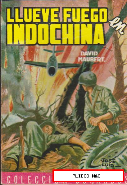 Comandos nº 136. Llueve fuego en Indochina por D. Maubert. Valenciana 195?