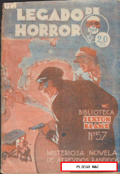 Biblioteca Sexton Blake nº 57. Un legado de horror. Tor 1932