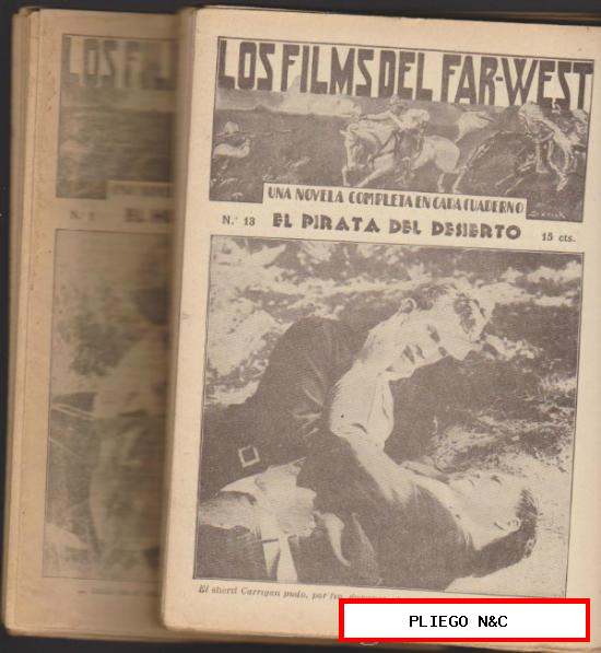 Los Films del Far West. Lote de 32 ejemplares del 1 al 34. Colección a falta del 6 y 10