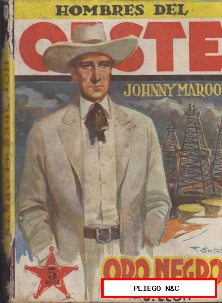 Hombres del Oeste nº 19. Johnny Maroon. 1ª Edición Cliper 1948