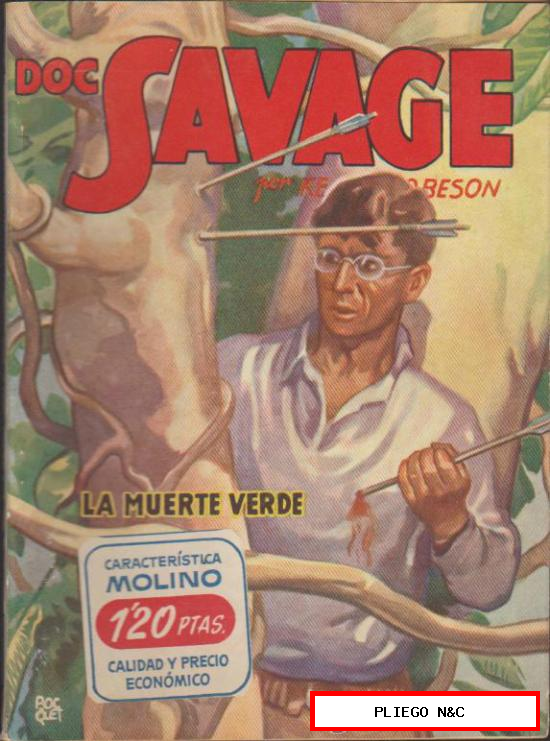 Doc Savage nº 49. La muerte verde. Molino 1948