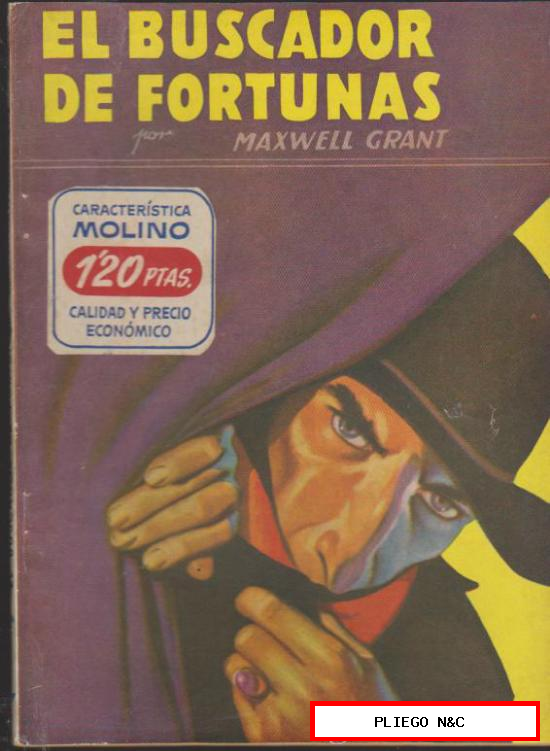 La Sombra. El buscador de fortunas. Hombres Audaces nº 194. Molino 1948