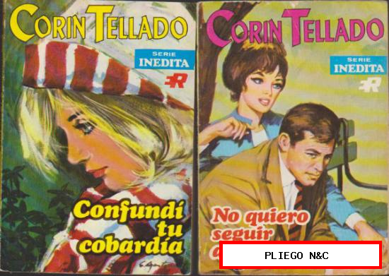 Corín Tellado Serie Inédita nº 287 y 291. Edit. Rollán 1971