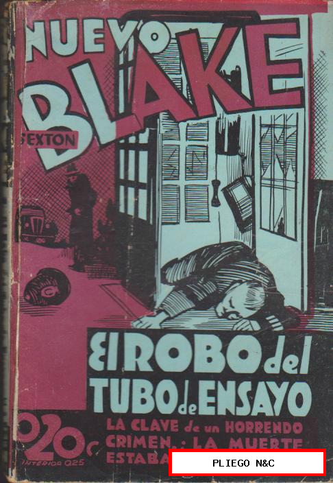 Nuevo Sexton Blake nº 361. El robo del tubo de Ensayo. Editorial Tor 1937