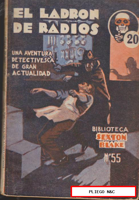 Biblioteca Sexton Blake nº 55. El ladrón de radios. Tor-Argentina. 1931