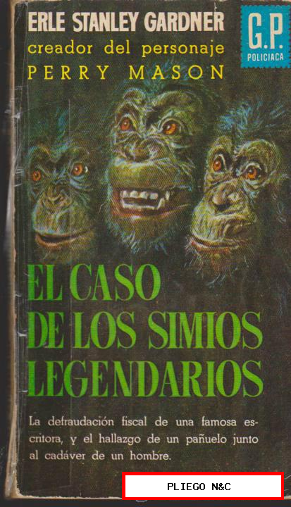 G.P. Policiaca nº 207. El Caso de los simios legendarios. G.P. 1963