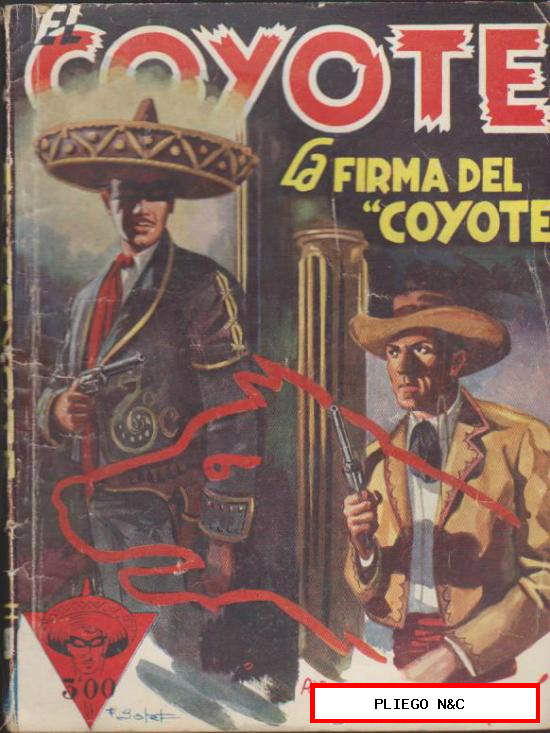 El Coyote nº 41. J. Mallorquí. 1ª Edición Cliper 1947