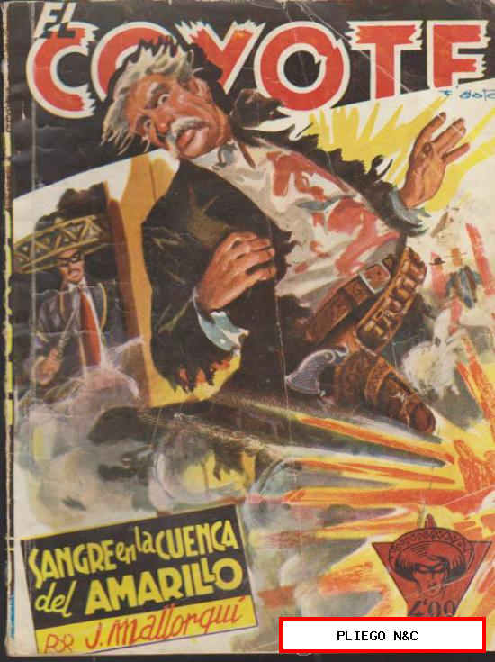 El Coyote nº 72. J. Mallorquí. 1ª Edición Cliper 1948