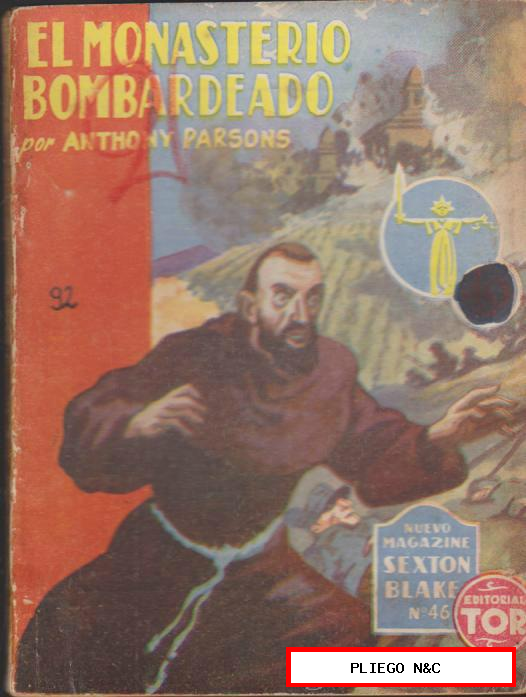Nuevo Magazine Sexton Blake nº 46. El Monasterio bombardeado. Tor 1946