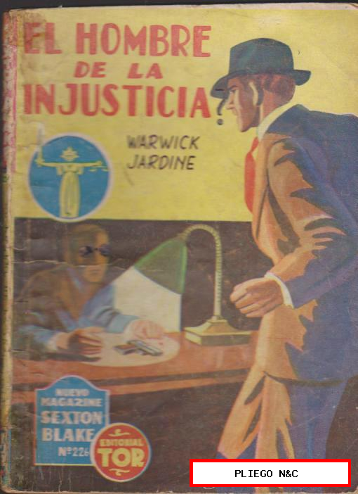 Nuevo Magazine Sexton Blake nº 226. El Hombre de la injusticia. Tor 1952