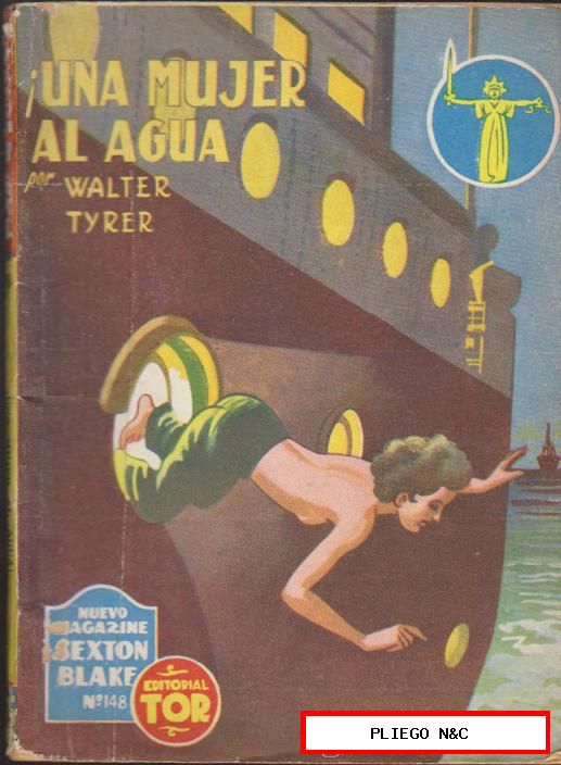 Nuevo Magazine Sexton Blake nº 148. Una mujer al agua. Tor 1950